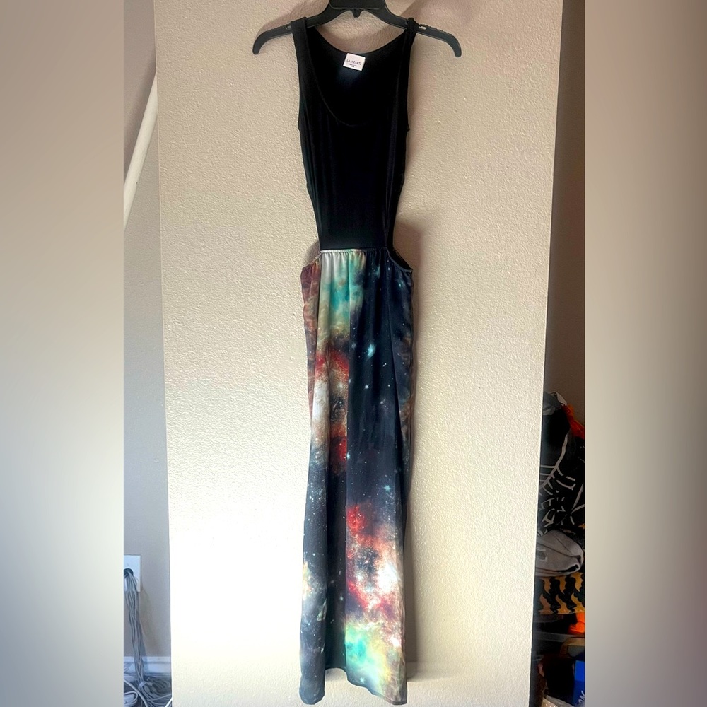LA Hearts 💙 galaxy dress